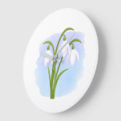 Snowdruppels - Lentbloemen op Waterverf Grote Klok (Hoek)