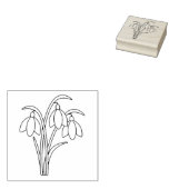 Snowdruppels - Lentbloemen Rubberstempel (Gestempeld)