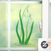 Snowdruppels Raamsticker (Huis)