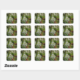 Snowdruppels Vierkante Sticker