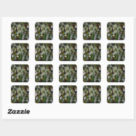 Snowdruppels Vierkante Sticker
