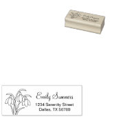 Snowdrups - adres van de Veerbloemen Rubberstempel (Gestempeld)