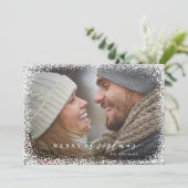 Snowed in Merry kerstvakanay Kaart (Staand voorkant)