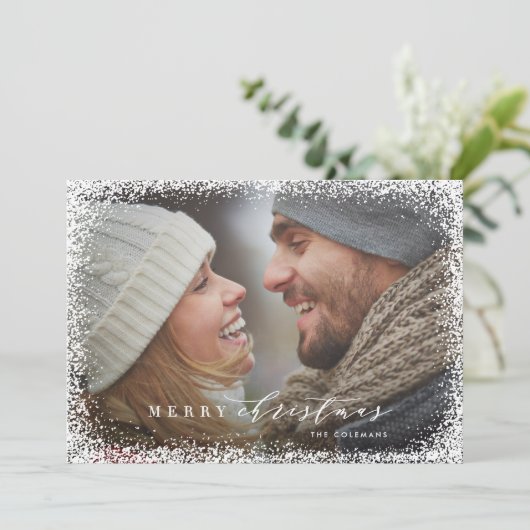 Snowed in Merry kerstvakanay Kaart (Staand voorkant)