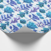 Snowed Trees Winter Pattern Cadeaupapier (Hoek)