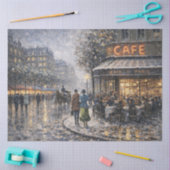 Snowfall at a Parisian Café Tissuepapier (Craft)