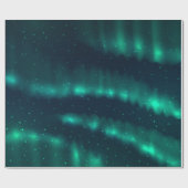 Snowfall Aurora Borealis - noordelijk licht Cadeaupapier (Vlak)