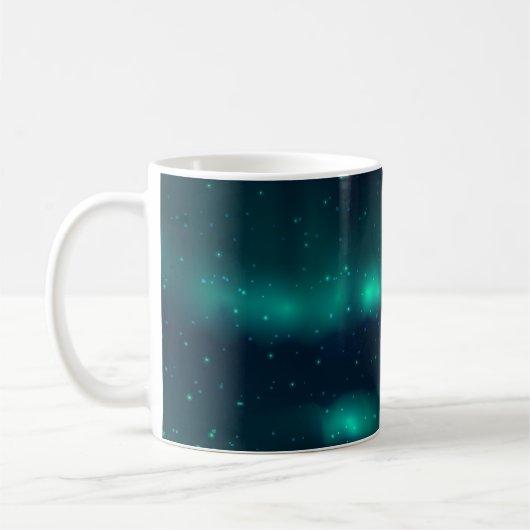 Snowfall Aurora Borealis - noordelijk licht Koffiemok (Links)