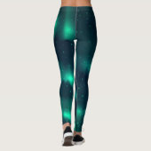 Snowfall Aurora Borealis - noordelijk licht Leggings (Achterkant)