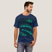 Snowfall Aurora Borealis - noordelijk licht T-shirt (Voorkant volledig)
