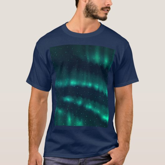Snowfall Aurora Borealis - noordelijk licht T-shirt (Voorkant)