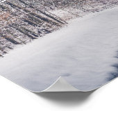 Snowfall bij de rotting van het park poster (Hoek)