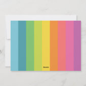 Snowfall Colorful Prettige feestdagen Foto Feestdagenkaart (Achterkant)