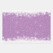 Snowfall- en sneeuwgrenzen kerstgroen ID728 Inpakpapier Vel (Voorkant 2)