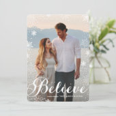 Snowfall Feestdagenkaart (Staand voorkant)