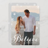 Snowfall Feestdagenkaart (Voorkant / Achterkant)