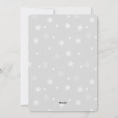 Snowfall Feestdagenkaart (Achterkant)