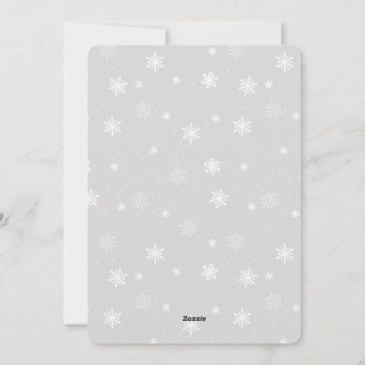 Snowfall Feestdagenkaart (Achterkant)