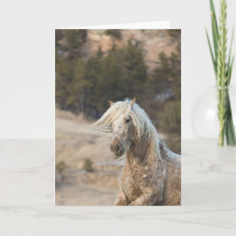 Snowfall - Galloping naar het Wenskaart van vrijhe Kaart