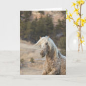 Snowfall - Galloping naar het Wenskaart van vrijhe Kaart (Gele Bloem)