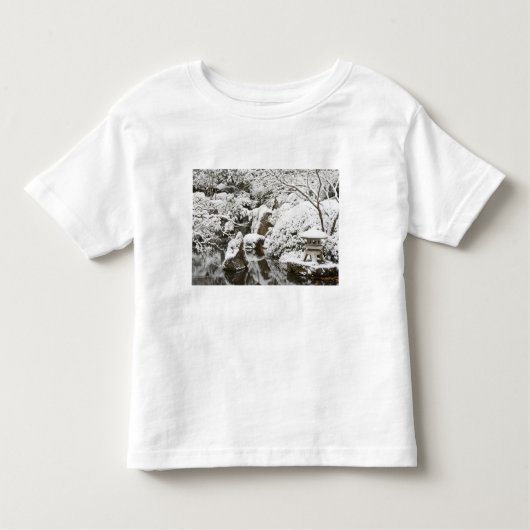 Snowfall in Portland Japanse tuin, 2 Kinder Shirts (Voorkant)
