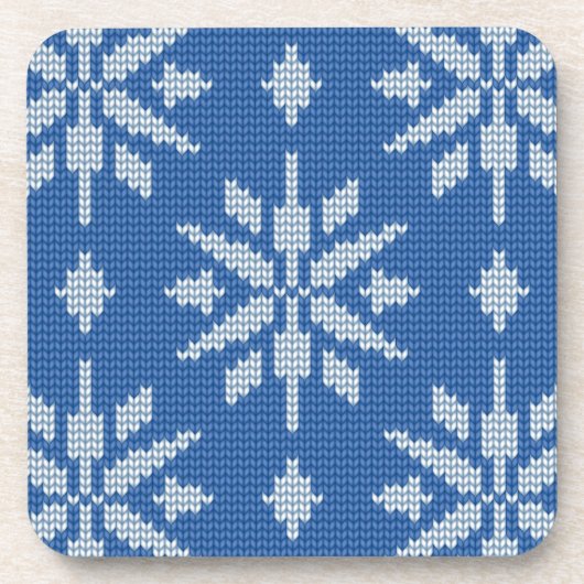 Snowfall Knit Bier Onderzetter (Voorkant)