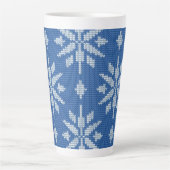 Snowfall Knit Latte Mok (Voorkant)