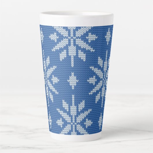 Snowfall Knit Latte Mok (Voorkant)