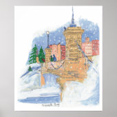 Snowfall Lagoon Poster (Voorkant)