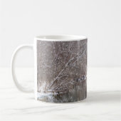 Snowfall over de Finley Koffiemok (Links)