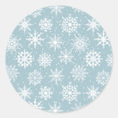 Snowfall Ronde Sticker (Voorkant)