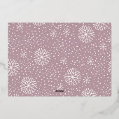 Snowfall Script 2 Fotoopname Folie Feestdagenkaart (Achterkant)