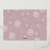 Snowfall Script 2 Fotoopname Folie Feestdagenkaart (Achterkant)