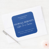 Snowfall Serenity White Tea & Jasmine Candle Label (Envelop)