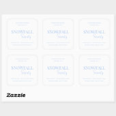 Snowfall Serenity White Tea & Jasmine Candle Label (Vel)