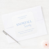 Snowfall Serenity White Tea & Jasmine Candle Label (Envelop)