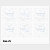 Snowfall Serenity White Tea & Jasmine Candle Label (Vel)