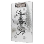 Snowfall Snowflakes Kerstzwarte witte schets Klembord (Links)