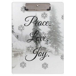 Snowfall Snowflakes Kerstzwarte witte schets Klembord