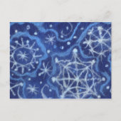 Snowfall Snowflakes Snow Flakes Flurry New Year Feestdagenkaart (Voorkant)