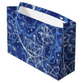 Snowfall Snowflakes Snow Flakes Flurry New Year Large Cadeautasje (Achterkant Gekanteld)