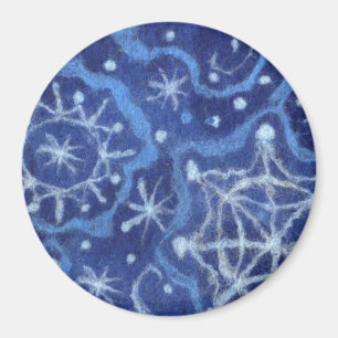 Snowfall Snowflakes Snow Flakes Flurry New Year Magneet