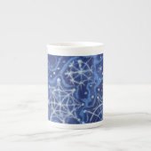 Snowfall Snowflakes Snow Flakes Flurry New Year Porselein Kop (Voorkant)