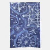 Snowfall Snowflakes Snow Flakes Flurry New Year Theedoek (Verticaal)