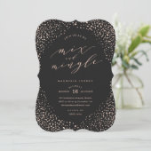 Snowfall Vakantie Party uitnodiging (Staand voorkant)