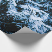 Snowfall Winter Kerstboom Cadeaupapier (Hoek)