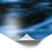 Snowfall Winter Kerstboom Foto Afdruk (Hoek)