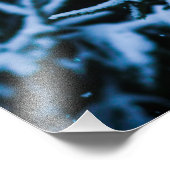 Snowfall Winter Kerstboom Foto Afdruk (Hoek)