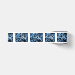 Snowfall Winter Kerstboom Grosgrain Lint
