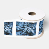 Snowfall Winter Kerstboom Grosgrain Lint (Spoel)